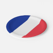 Patriottisch papieren bord met vlag van Frankrijk (Gekanteld)