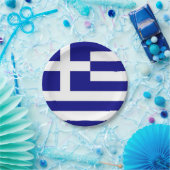 Patriottisch papieren bord met vlag van Griekenlan (Feest)