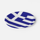 Patriottisch papieren bord met vlag van Griekenlan (Gekanteld)