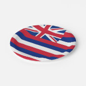 Patriottisch papieren bord met vlag van Hawaï (Gekanteld)