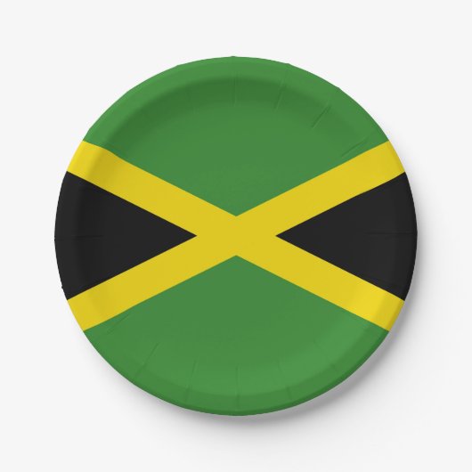 Patriottisch papieren bord met vlag van Jamaica (Voorkant)