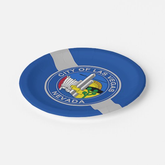 Patriottisch papieren bord met vlag van Las Vegas (Gekanteld)