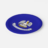 Patriottisch papieren bord met vlag van Louisiana (Gekanteld)