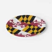Patriottisch papieren bord met vlag van Maryland (Gekanteld)