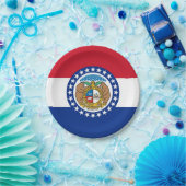 Patriottisch papieren bord met vlag van Missouri (Feest)