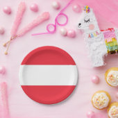 Patriottisch papieren bord met vlag van Oostenrijk (Feest)