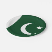 Patriottisch papieren bord met vlag van Pakistan (Gekanteld)