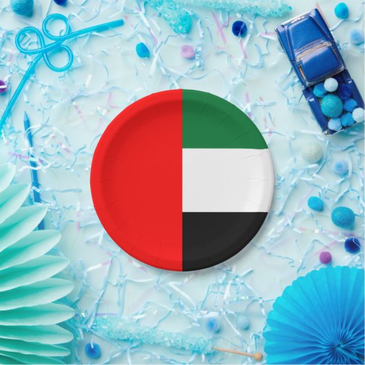 Patriottisch papieren bord met vlag van VAE (Feest)