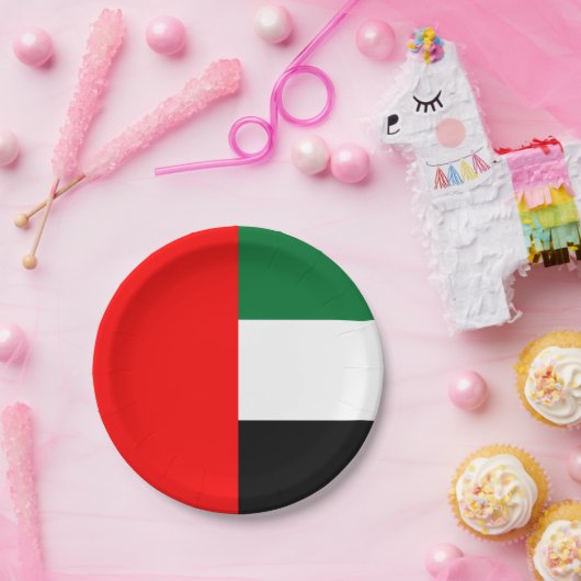 Patriottisch papieren bord met vlag van VAE (Feest)