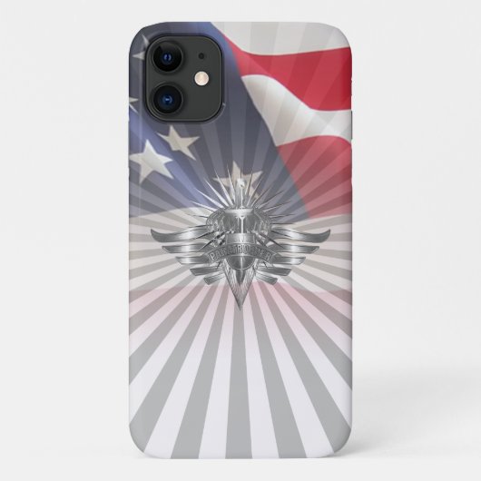 Patriottisch paratrooper herdenkingsontwerp Case-Mate iPhone case (Achterkant)