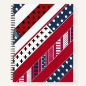 Patriottisch, patchwork notitieboek (Voorkant)