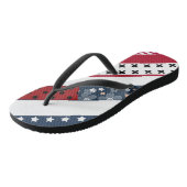 Patriottisch, patchwork teenslippers (Schuin)