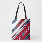 Patriottisch, patchwork tote bag (Voorkant)