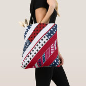Patriottisch, patchwork tote bag (Dichtbij)