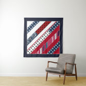 Patriottisch, patchwork wandkleed (In Situ (horizontaal))