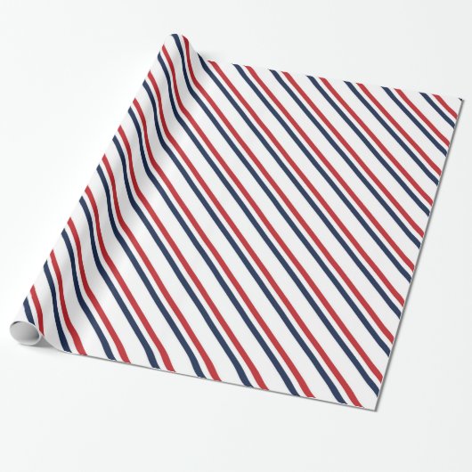 Patriottisch patroon cadeaupapier (Uitgerold)