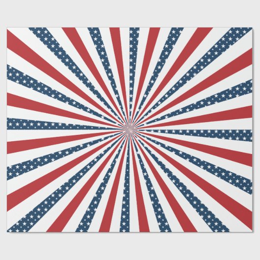 Patriottisch patroon cadeaupapier (Vlak)