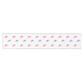 Patriottisch patroon rode witte en blauwe kreeft medium tafelloper (Horizontaal)