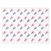 Patriottisch patroon rode witte en blauwe kreeft tafelkleed (Voorkant (Horizontaal))