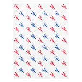 Patriottisch patroon rode witte en blauwe kreeft tafelkleed (Voorkant)
