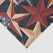 Patriottisch patroon sterren tissuepapier (Detail)