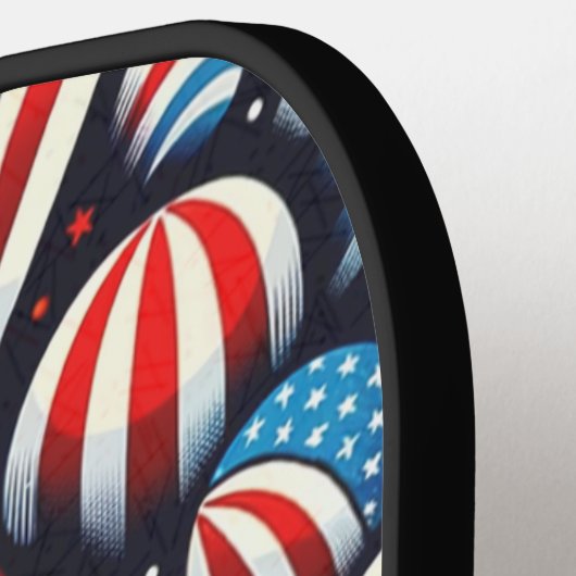 Patriottisch Pickleball Paddle (Links Detail)
