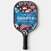 Patriottisch Pickleball Paddle (Achterkant)