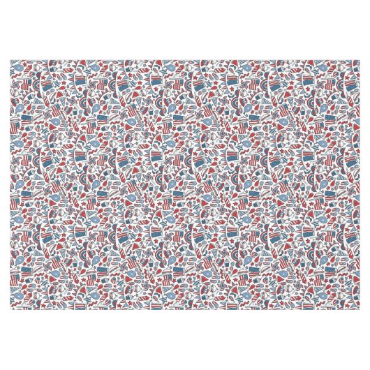 Patriottisch picknick tafelkleed (Voorkant (Horizontaal))