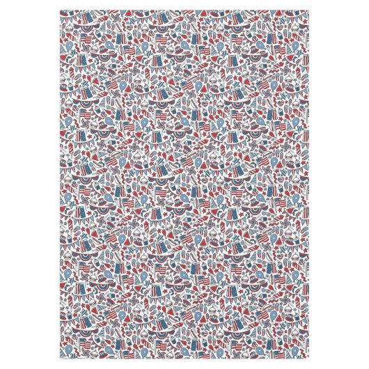 Patriottisch picknick tafelkleed (Voorkant)