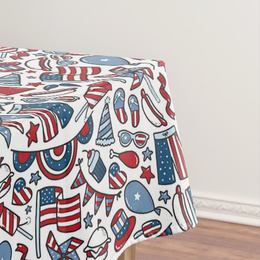 Patriottisch picknick tafelkleed (Voorbeeld)