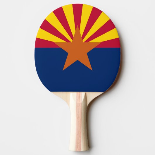 Patriottisch, pingpongpeddel met vlag van Arizona Tafeltennisbatje (Achterkant)