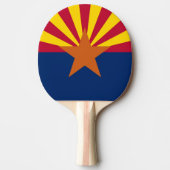Patriottisch, pingpongpeddel met vlag van Arizona Tafeltennisbatje (Voorkant)