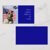 Patriottisch Pitbull-visitekaartje Visitekaartje (Voorkant / Achterkant)