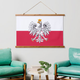 Patriottisch Polen Tapestry, Eagle, Poolse vlag Hangend Wandkleed