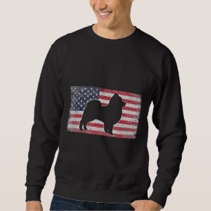 Patriottisch Pommeren Amerikaanse vlag Dog Mannen Trui
