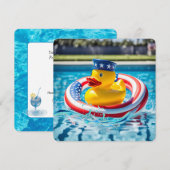 Patriottisch Pool Feest  Kaart (Voorkant / Achterkant)