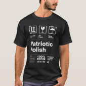 Patriottisch Pools patriottisme Polen landprijs P T-shirt (Voorkant)
