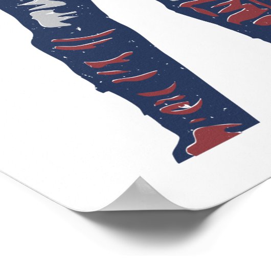 Patriottisch Poster -  Amerikaans (Hoek)