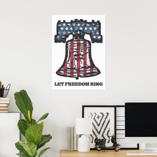  Patriottisch Poster - Amerikaanse Liberty Bell (Thuiskantoor)