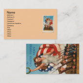 Patriottisch Poster Business Card Visitekaartje (Voorkant / Achterkant)