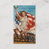 Patriottisch Poster Business Card Visitekaartje (Achterkant)