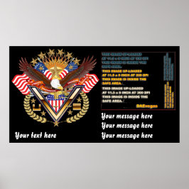 Patriottisch poster groot tot klein Zie opmerkinge