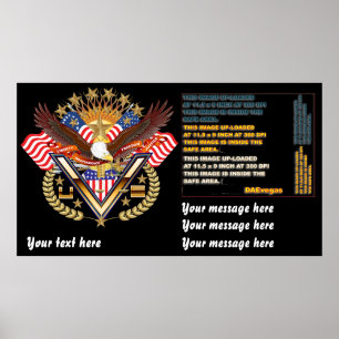 Patriottisch poster groot tot klein Zie opmerkinge