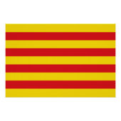 Patriottisch poster met Catalaanse vlag (Voorkant)