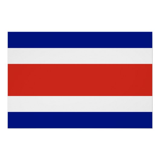 Patriottisch poster met Costa Ricaanse vlag (Voorkant)