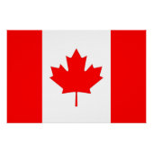 Patriottisch poster met de vlag van Canada (Voorkant)