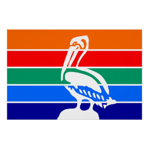 Patriottisch poster met de vlag van Sint-Petersbur