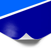 Patriottisch poster met de vlag van Sint-Petersbur (Hoek)