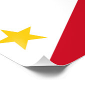 Patriottisch poster met Filipijnse vlag (Hoek)