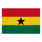 Patriottisch poster met Ghanese vlag (Voorkant)